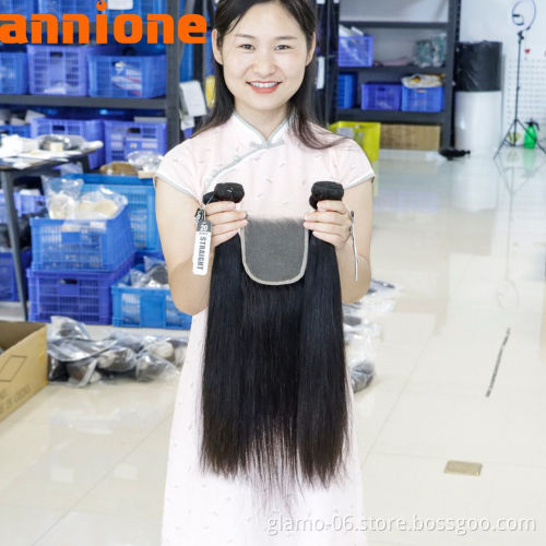 Hair Bundles with Closure Wholesale Bundle Virgin Hair Vendors Bundles with Lace Frontals Cuticle Aligned Virgin Hair